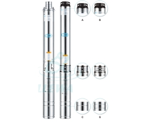 4QJ Deep-well submersible water pumps